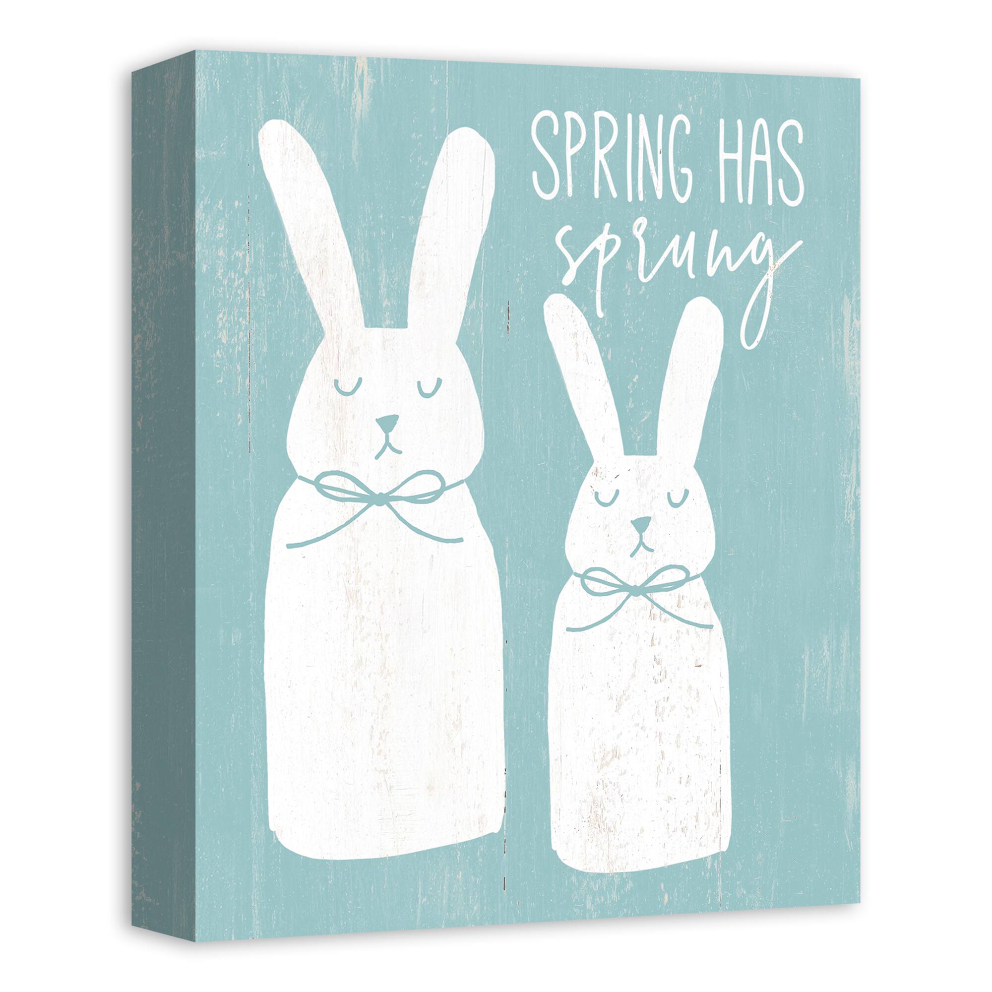 Teal Spring Has Sprung Canvas Wall Art